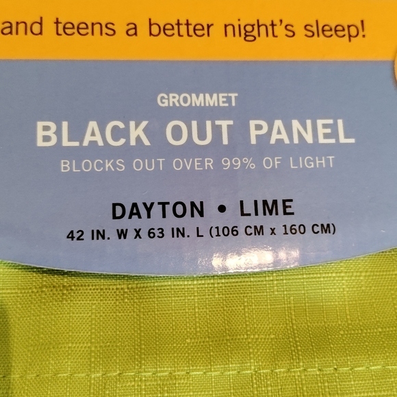 Black Out Panel 63 in. length Dayton Lime Green for window - Picture 5 of 9